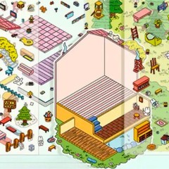 Two Extra Large (3D) Isometric Scene Rooms. Treehouse and Canned Apartment.