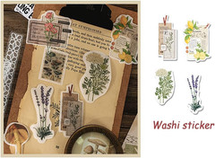 260 Pieces Vintage Scrapbook Supplies Pack, Decorative Nature Retro Paper Sticke