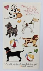 Dogs Puppies Vintage Susan Branch Stickers 1 Module Sheet 4.5″x2.5″