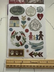 Sticko Autocollant Family Icons & Words Flip Pack 148PC Letters Banners Phrases