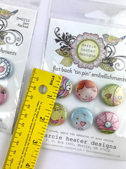 Darcie Heater Designs Flat Back Tin Pins DHD54 Under the Sea / DHD212 Jam Packed