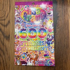 Lisa Frank Sticker Book 5 Sticker Sheets 600 Stickers Bendon Aged 3+ NEW 2019