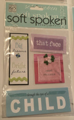 WOW NICE! Lot of 4 MAMBI Soft Spoken 3D stickers BOY / DAD Theme Fast Fair Ship!