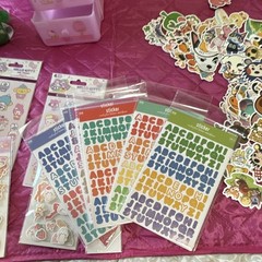 Sanrio Pusheen Dimensional Scrapbooking Sticker Lot, Multicolor Kawaii Alphabet