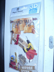 PAPER HOUSE 3D STICKERS 10 PIECES HANDYMAN TOOLS