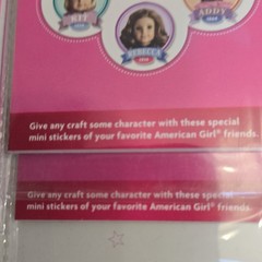 American Girl Mini Sticker Pads Party Favors, Multicolor 4 Packs 140 Pieces