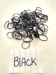 100 Small elastic bands SNAG FREE Hair Dog Pet Grooming tie School Girls dolls
