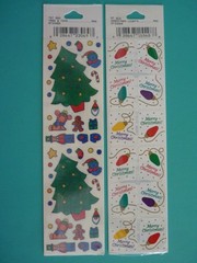 Frances Meyer Stickers CHRISTMAS (4) Sheets-Sealed Packages Trees Toys Lights