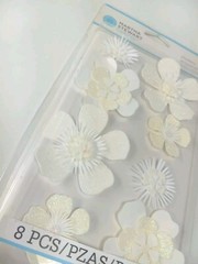 New Martha Stewart Craft Lot Of 2 Baby Applique And Floral 3D Stickers Scrapbook
