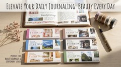540 Pre-Cut Scenery Journaling Stickers, 6 Pcs Complete Set Washi Sticker Books