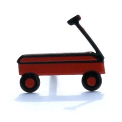 RED WAGON SCRAPBOOKING DECORATIVE BRADS EYELET OUTLET 8 PCS