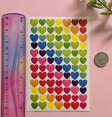 168 Small Heart Stickers Planner Stickers Mini Heart Stickers Heart Labels Seals