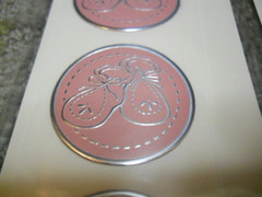 Fossler Seals Pink Baby Booties For Gift Wrap Tags Place Cards Envelopes 2 Pks.