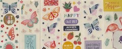 399 Sticker Butterflies hearts flowers pastels Nature plants love outdoor