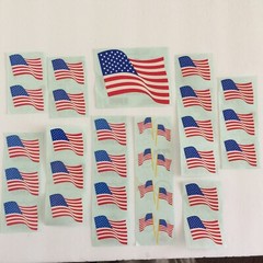 Vintage Mrs. Grossman’s Stickers By The Yard – USA American Flag September 11