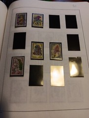 SHEET WITH POSTSTAMPS FOR SCRAPBOOKING/JOURNALS VINTAGE FLOWERS (FLORA65)