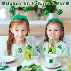 Vibrant St. Patrick’s Day Crafts Stickers – 120 Non-Toxic Kids Party Favors