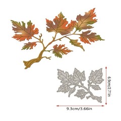Autumn Fall Maple Leaves Branch Metal Cutting dies cut die