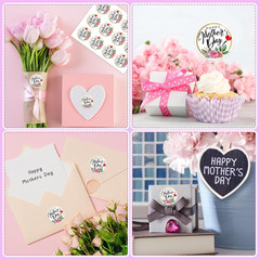 72PCS Happy Mother’S Day Labels Stickers – 1.5″ Floral Mothers Day Gift Tags Wat