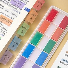 120Sheets Clear Adhesive Label Sticker 38x25mm Adhesive Note Book Page Marker