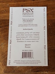 PSX Designs Sticker Sheet ~ Pink Peonies w/Butterflies….HTF (2003)