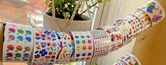Pipsticks Retro Stickers Off The Roll: Rainbows, Bears, Ice cream+ You Choose!