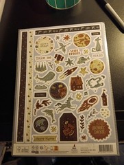 2X EMBOSSED STICKERS FOR SCRAPBOOKING 29×20 CM (Z546)