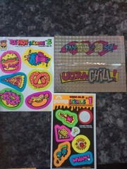 VTG 1991 StickersWhats Hot Neon ConAgra Foods BJ Chef Kid Cuisine Lot