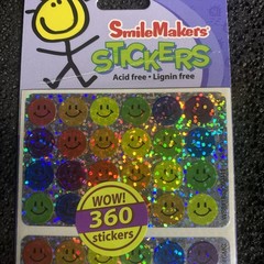SMILEMAKERS Sticker Glitter Multicolor Smiles (360 stickers)