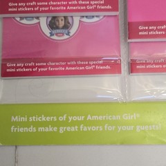 American Girl Mini Sticker Pads Party Favors, Multicolor 4 Packs 140 Pieces