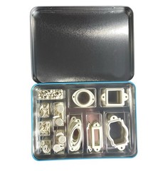 Stampin Up! Styled Vanilla HODGEPODGE HARDWARE Tin Case 200 Embellishments 2008
