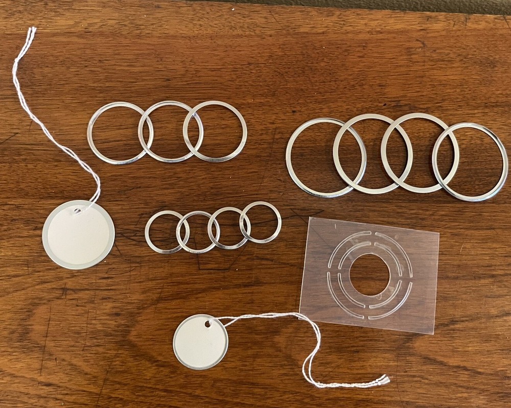 14 pc Paper Crafting Collection Circle Tag Set-Stencil & Metal Rings