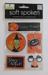 Halloween Trick Or Treat Witch Spider Scrapbooking Stickers By Soft Spoken