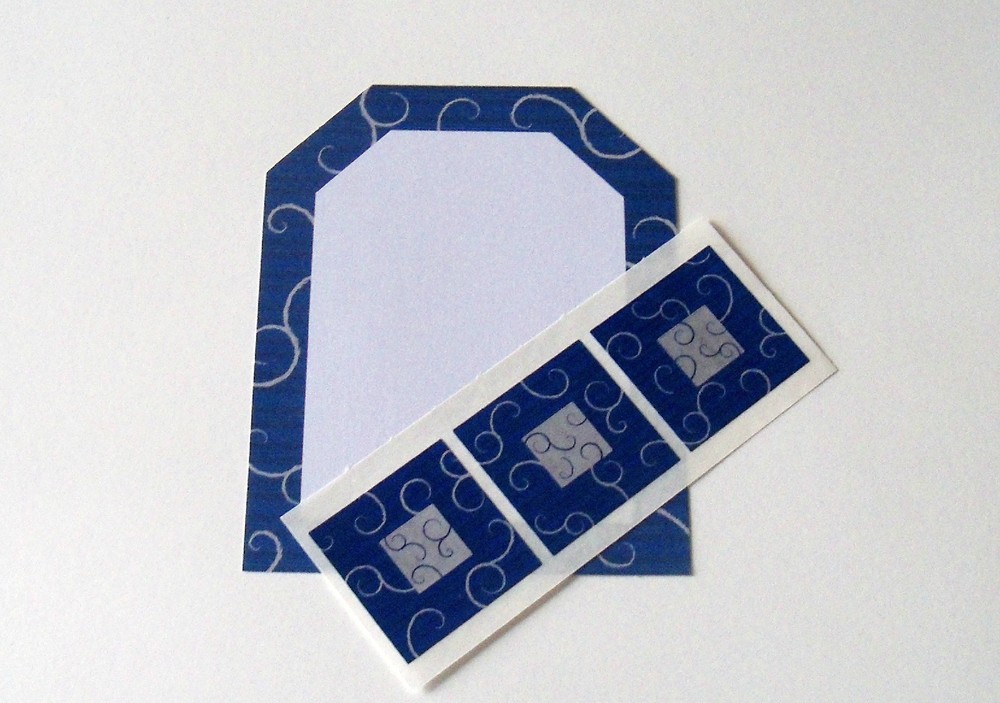 Creative Memories Blue/Gray Tag Journaling Box~Studio Sticker Strip NIP & NLA