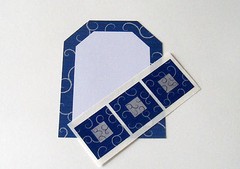 Creative Memories Blue/Gray Tag Journaling Box~Studio Sticker Strip NIP & NLA