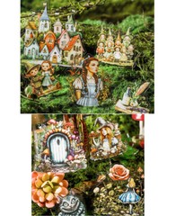 Vintage Fairy Tale Transparent Stickers Bullet Journal Diary Scrapbook Supplies