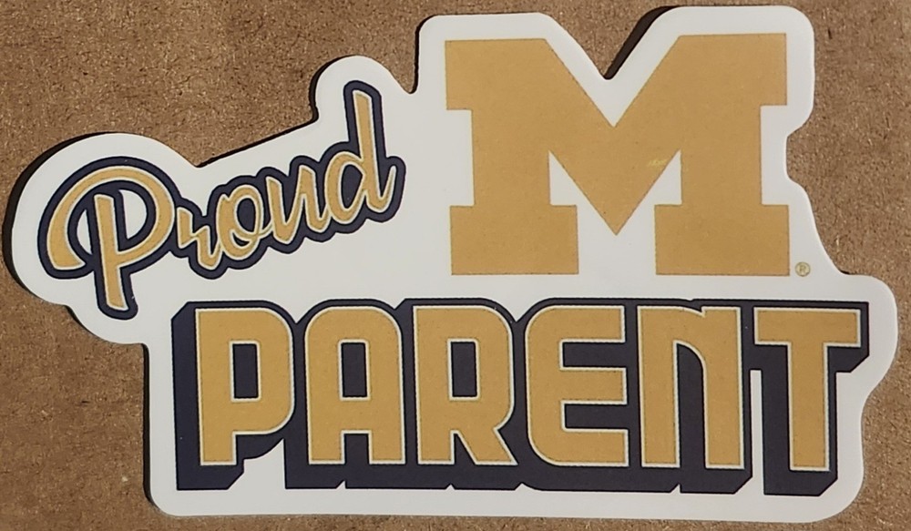 Proud University of Michigan Alumni Parent die-cut decal sticker