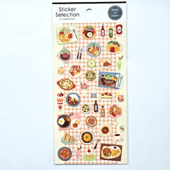 Japanese Retro Kissaten Cafe Food Menu Stickers Kawaii Made in Japan