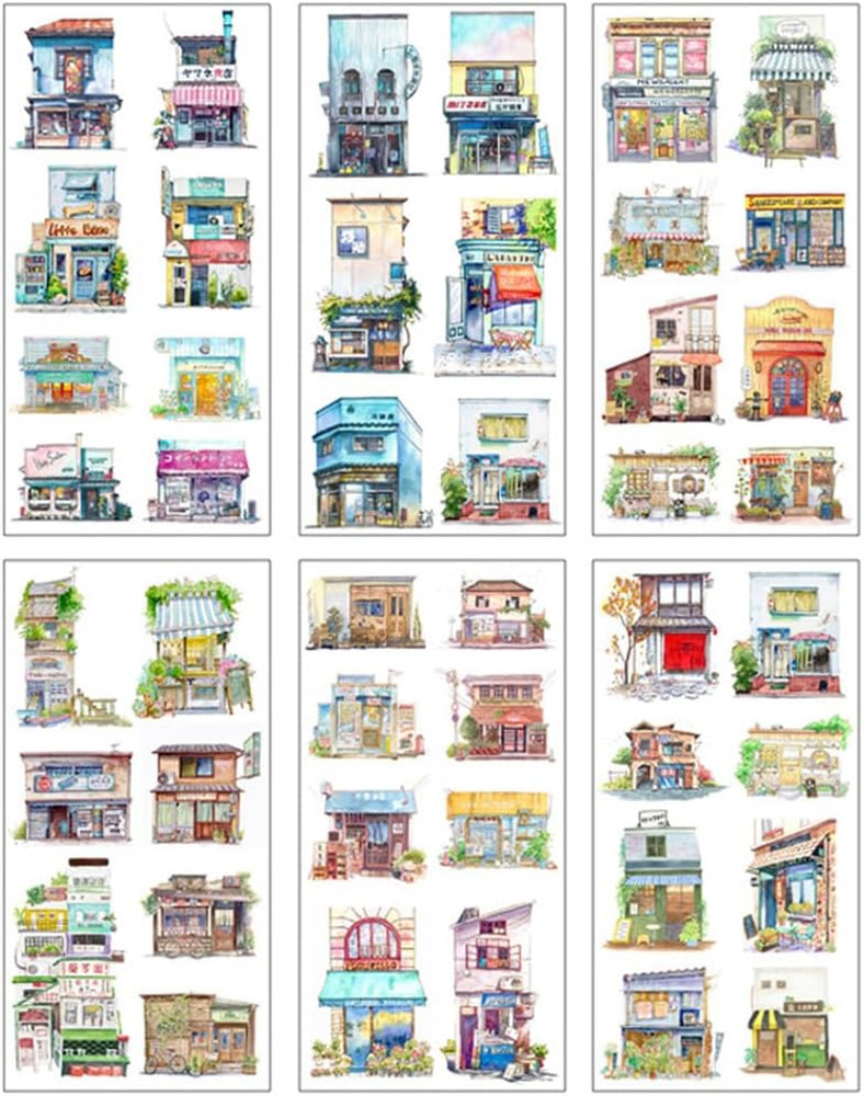 (Pack of 2) Japanese Style Washi Stickers for Scrapbooking – Cute Grocery Store