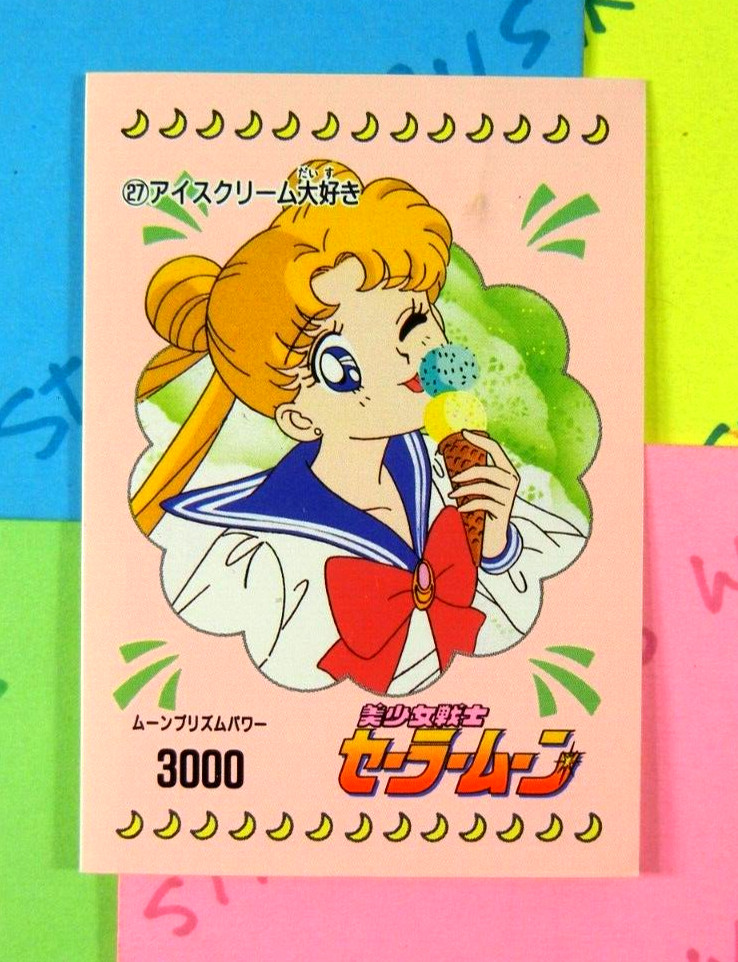 Sailor Moon Ice Cream Trading Card Sticker