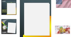 Effortless Peeling 8.5×11 Full Sheet Sticker Labels – 100 Pack for All Printers