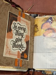 Handmade Mixed Media Junk Journal – Gratitude Tea Theme – 2 Signatures – 5×7