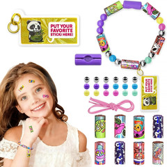 Creative Sticky Rolls Bracelet Making Kit for Kids–80 Reusable Stickers,Diy Surp