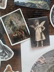 Vintage Gothic Dark Academia Sticker Lot Witch Occult Victorian Art Ephemera 75+