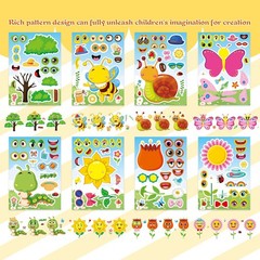 24 Sheets Make Your Own Stickers for Kids, Bug Stickers, Insect & Plant Theme…