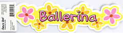 Suzy’s Zoo – «Ballerina» Gift/Tag Bookmark Door Hanger #83075 Pink Yellow