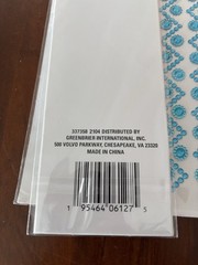 Crafters Square JEWEL BORDER STICKERS Blue Multiple Sheets Scrapbooking Crafting