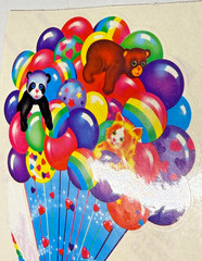 Vintage AUTOGRAPHED LISA FRANK SIGNED 1984 Markie Unicorn Jumbo Sticker 1/1 ****