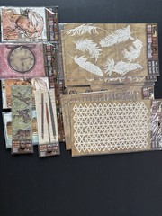 7 Gypsies Ephemera Collage Mix Media Lot Of 16 Architextures Findings Trinkets