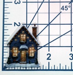 Cottage Style Fairy Tale House Clear Vinyl Decal Sticker Water Resistant Laptop
